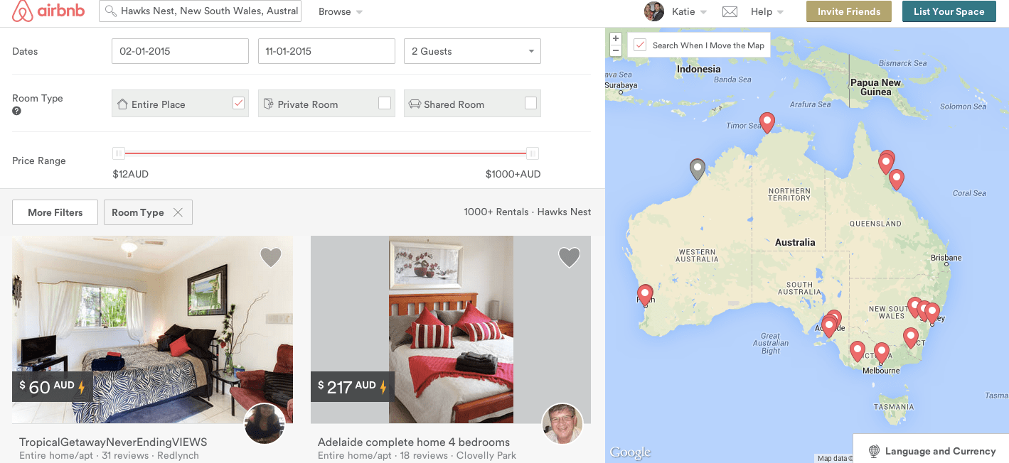 airbnb sydney holidays