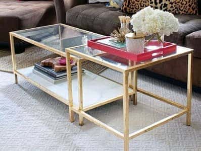 ikea-gold coffee table