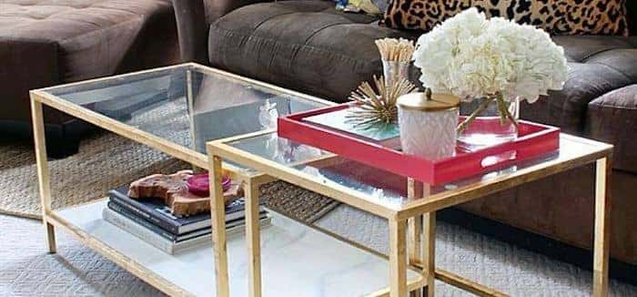 ikea-gold coffee table