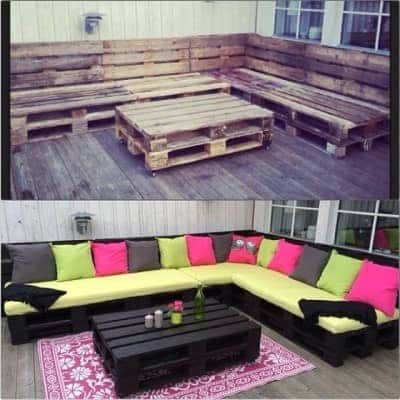 Outdoor-Furniture-Using-Pallets