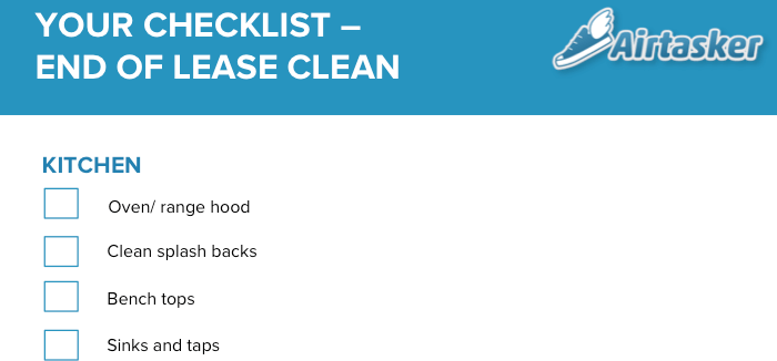 End of Lease Cleaning Guide and Checklist