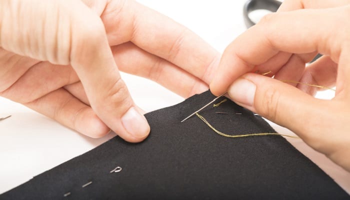 Running stitch sewing