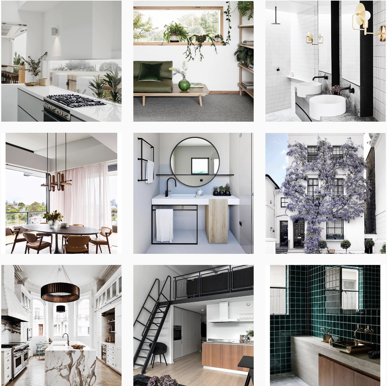 Interior Styling Instagram Feed chic contemporary design