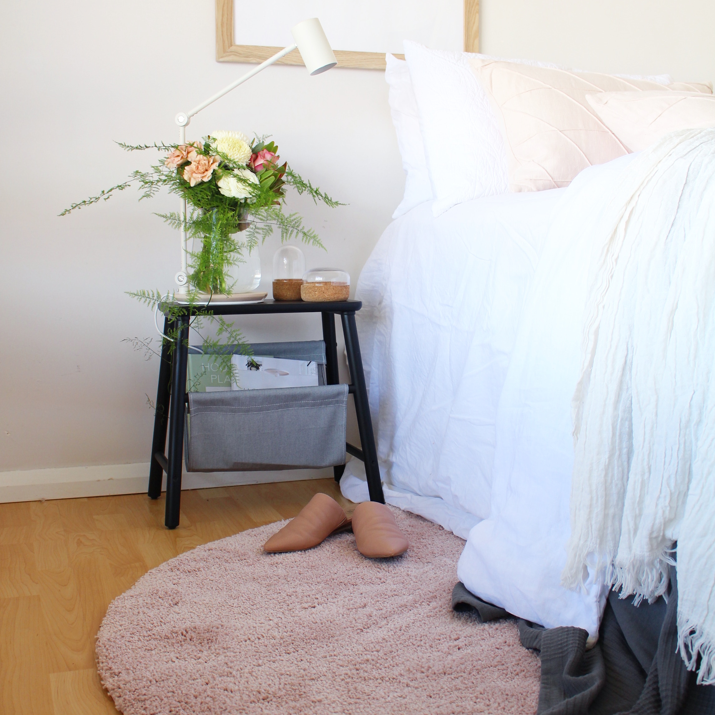 After Scandi style bedroom makeover