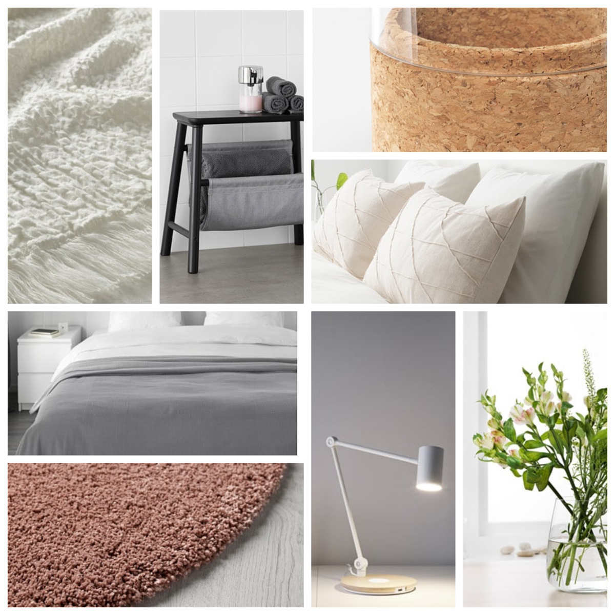 DIY IKEA guest bedroom makeover moodboard