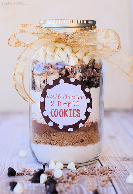 Cookie ingredients in a jar