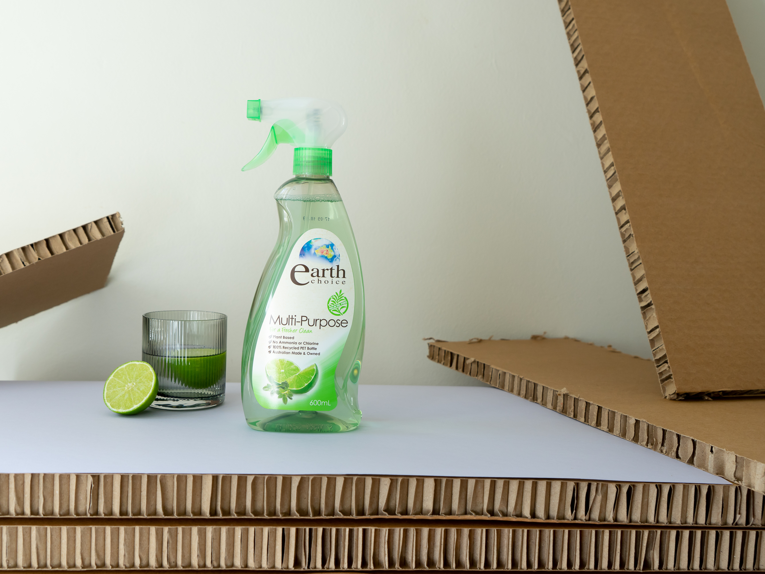 Earth Choice green eco cleaning spray with lime