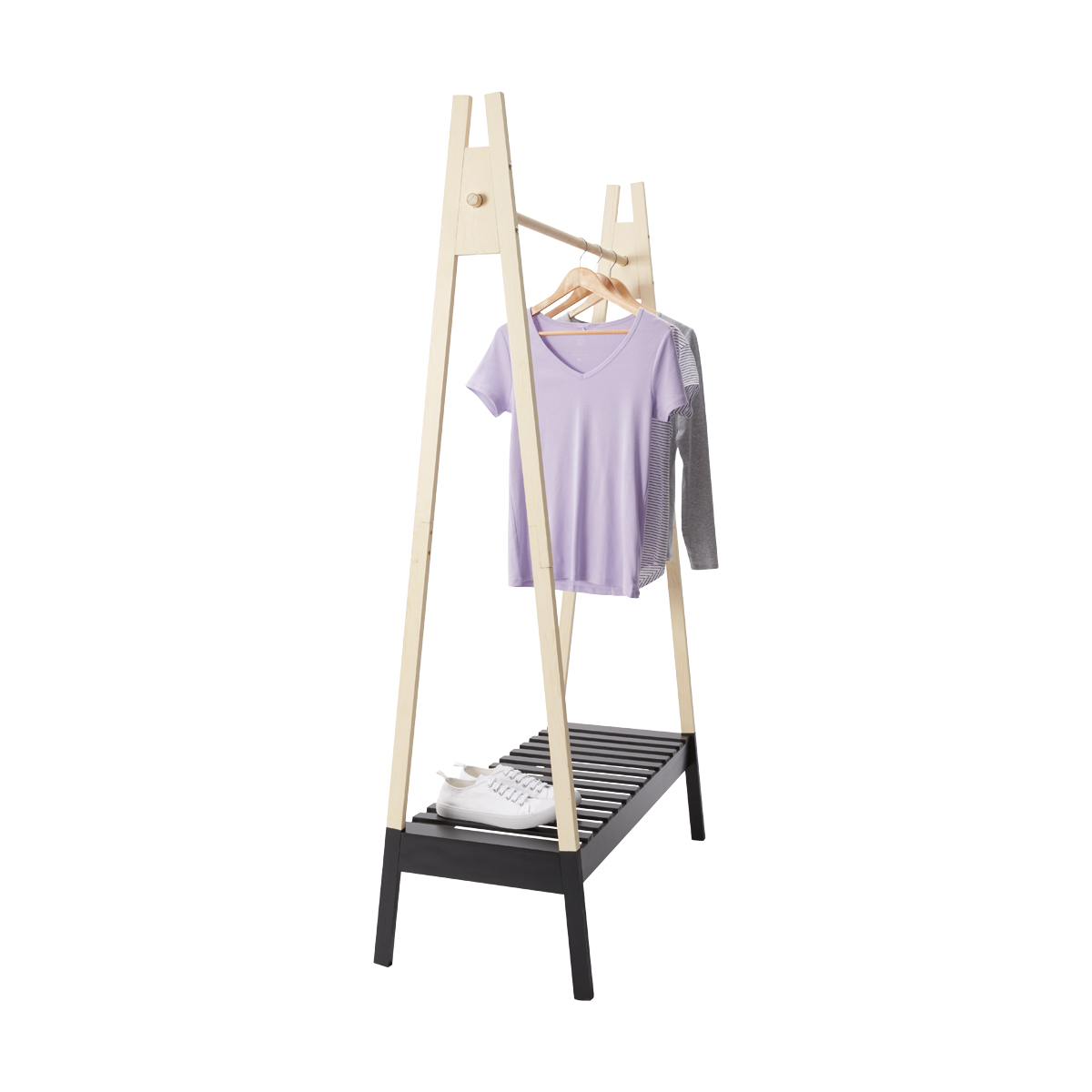 Kmart timber clothes rail