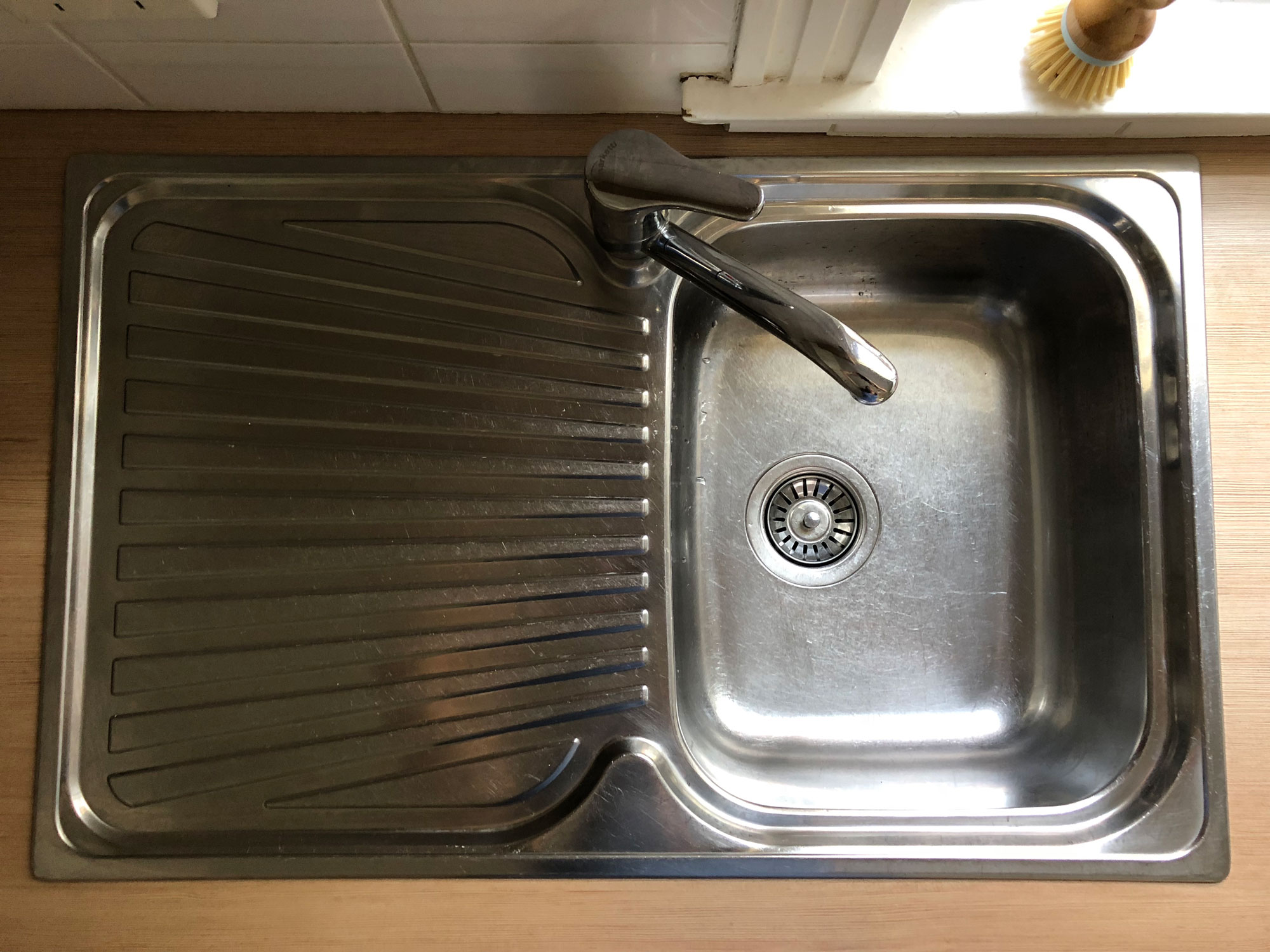 Koala Eco kitchen sink clean after