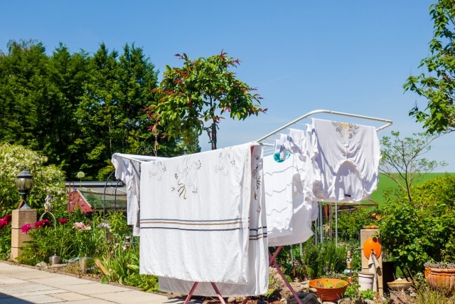 How to hang out washing - Utilise sunshine to fade stains