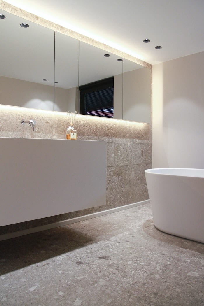 large terrazzo bathroom tile ideas