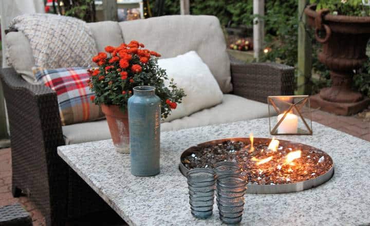 gas fire pit table