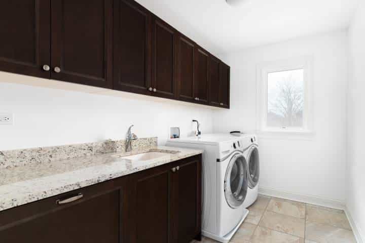 Joined mudroom and laundry room