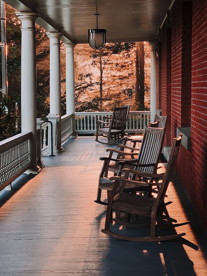 traditional front porch