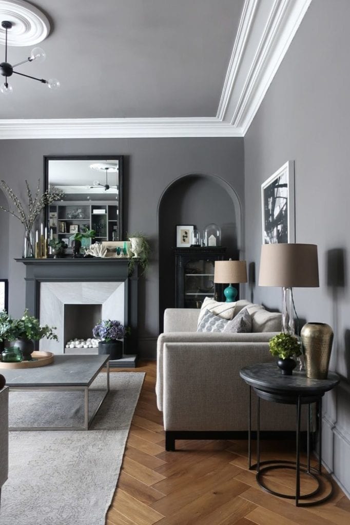 35+ Gorgeous grey living room ideas - paint colours, carpet and furniture