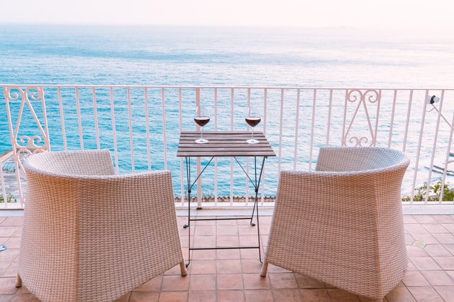 living room style balcony