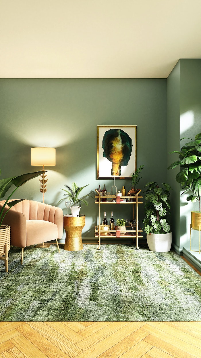 green living room