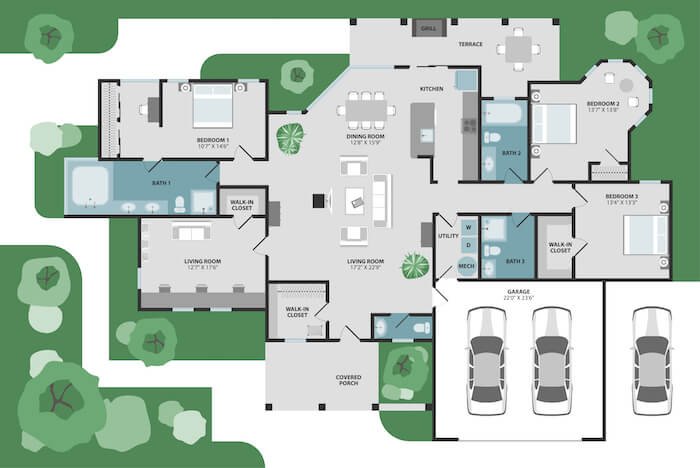 Featured image of post Modern Single Story 2 Bedroom House Plans : Bed room 02 bath room 01 dinning 01 living 01 garage 01 verandah 01 kitchen 01.