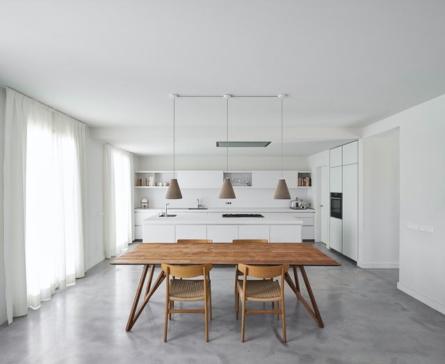 industrial white kitchen