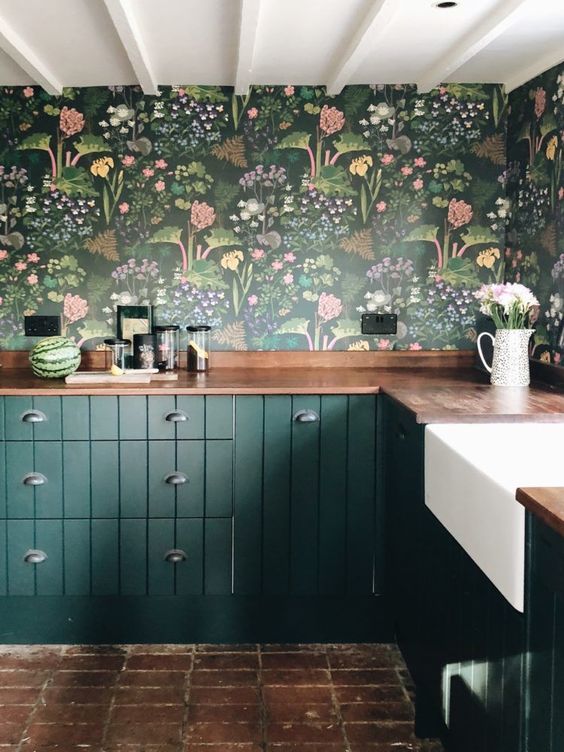 35+ Kitchen wallpaper ideas - modern kitchen wallpaper inspiration