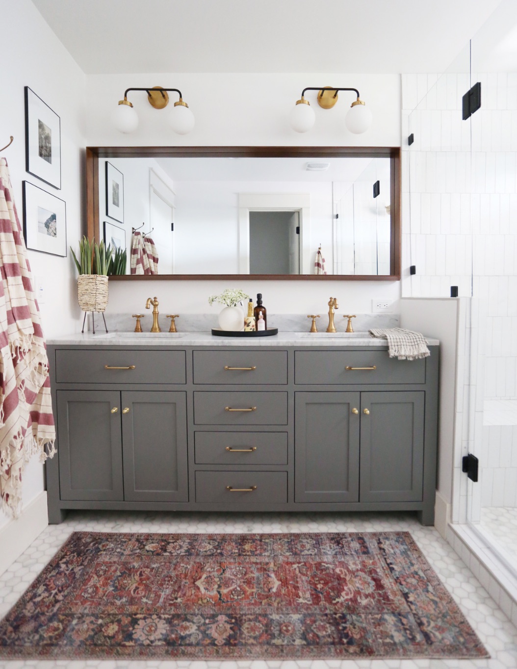 50+ Master bathroom ideas - double vanities, showers and makeup areas