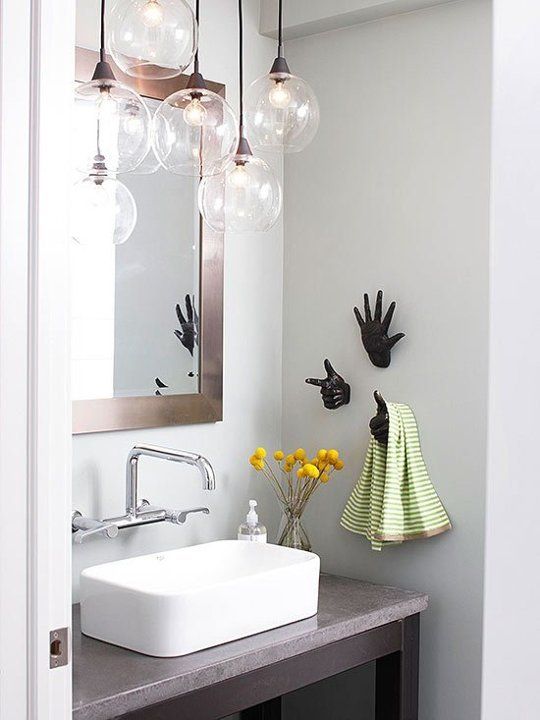 Hanging Lights Over Bathroom Vanity Image Of Bathroom And Closet