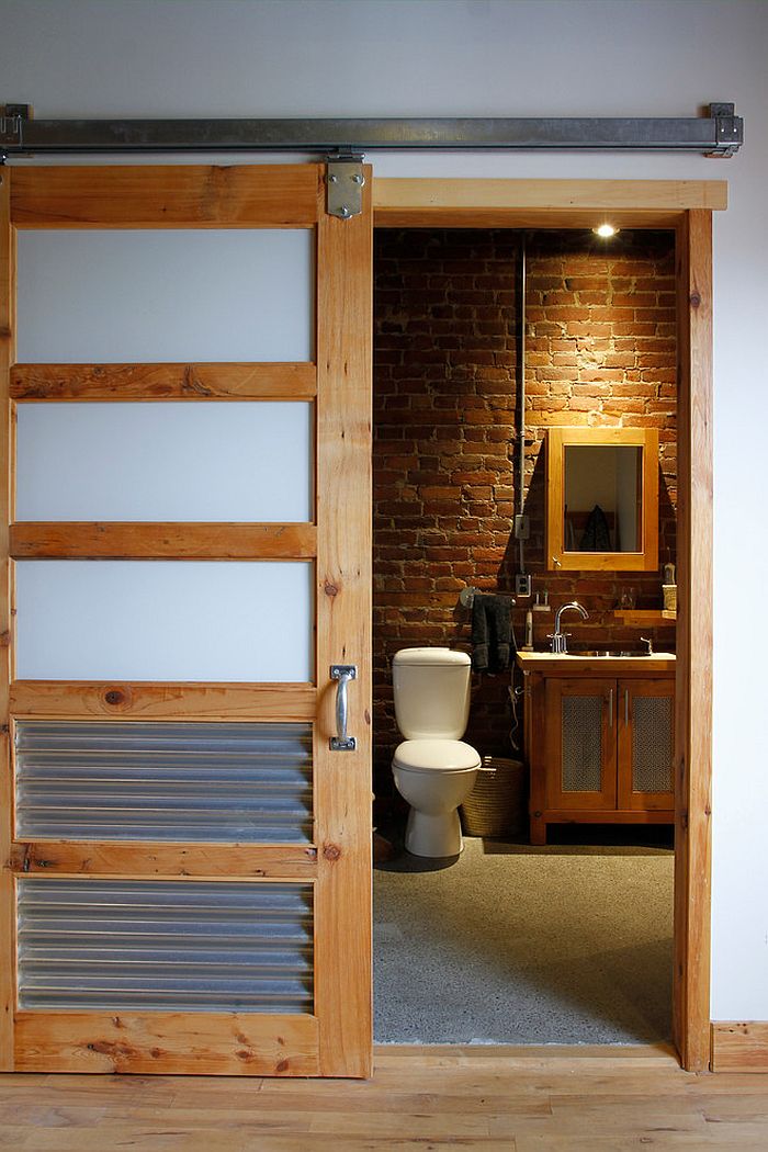 bathroom barn door