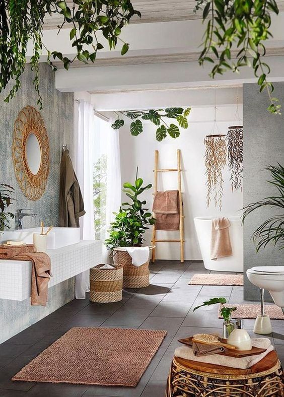 bathroom boho