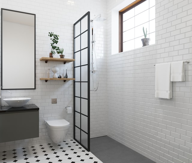 Black And White Bathroom Ideas Designs - Small Black And White Bathroom Pictures