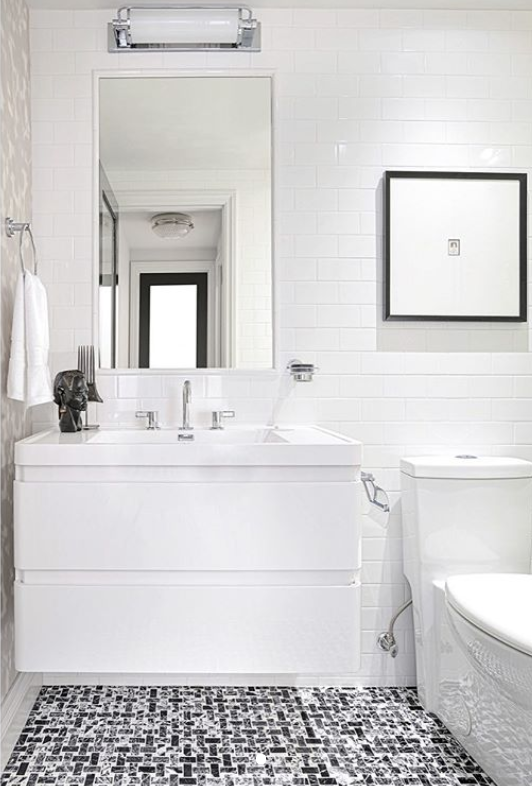 40 White Bathroom Ideas White Vanity White Bathroom Tiles And And Floor