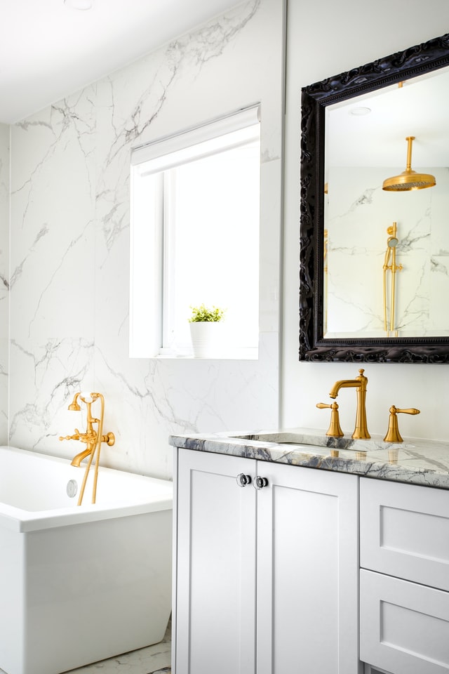 white-bathroom-with-gold
