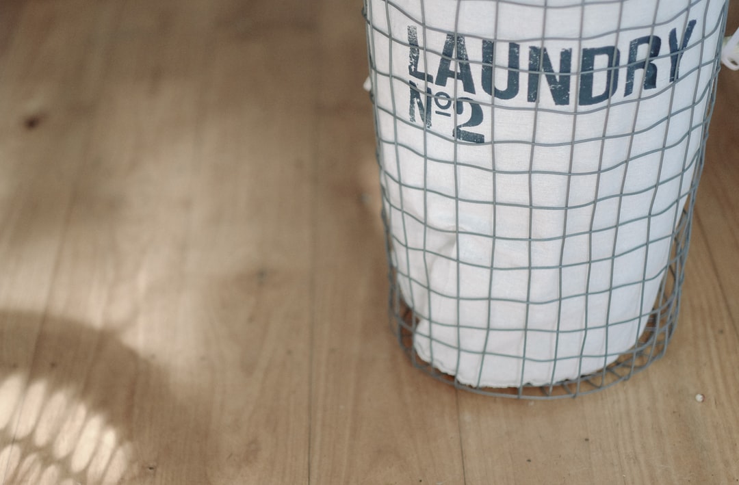 White laundry basket