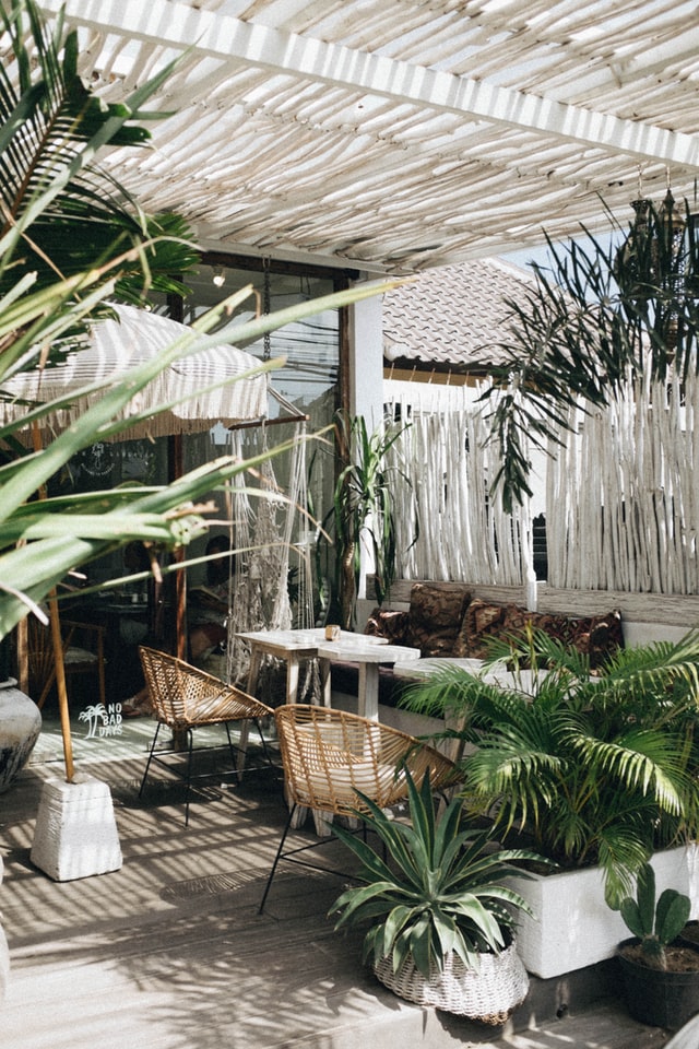 Boho pergola