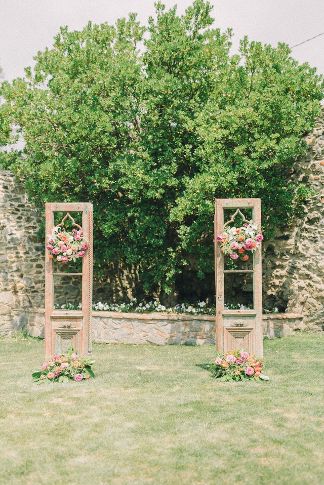 backyard wedding arbour ideas