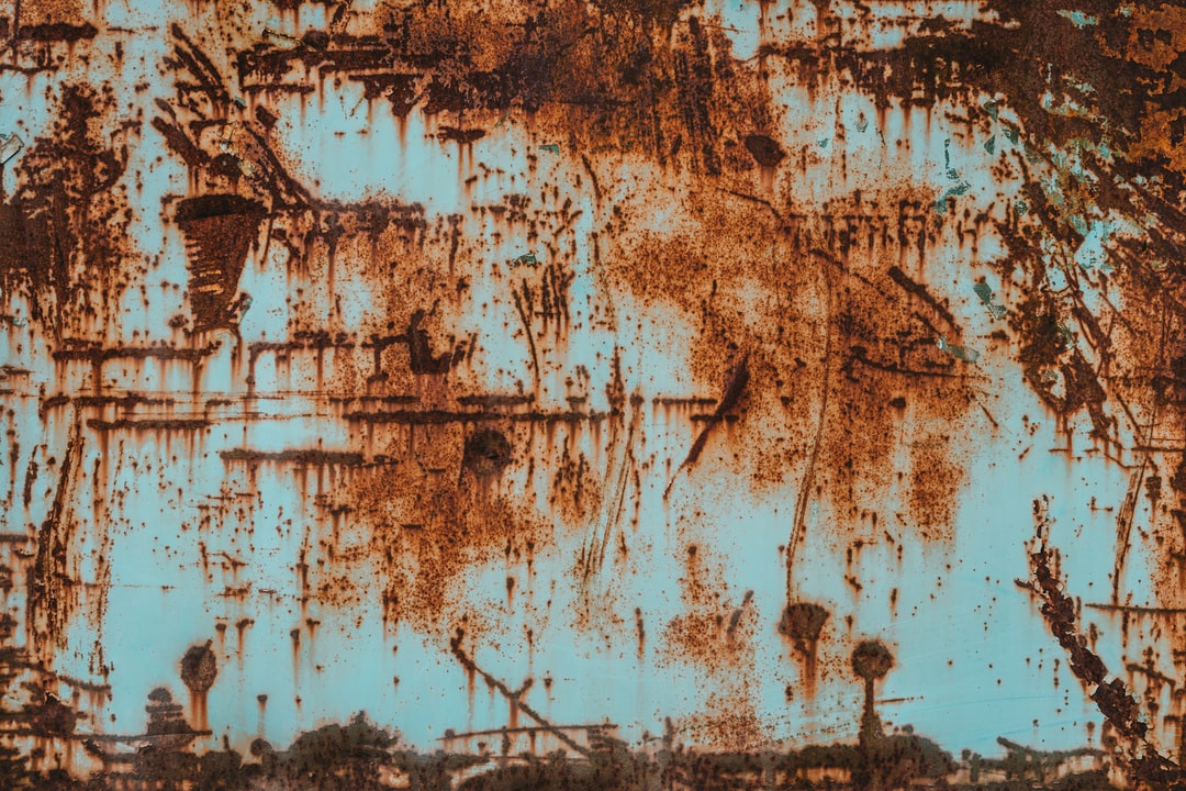 Rust on a metal sheet