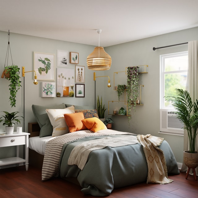 bedroom-plants-boho