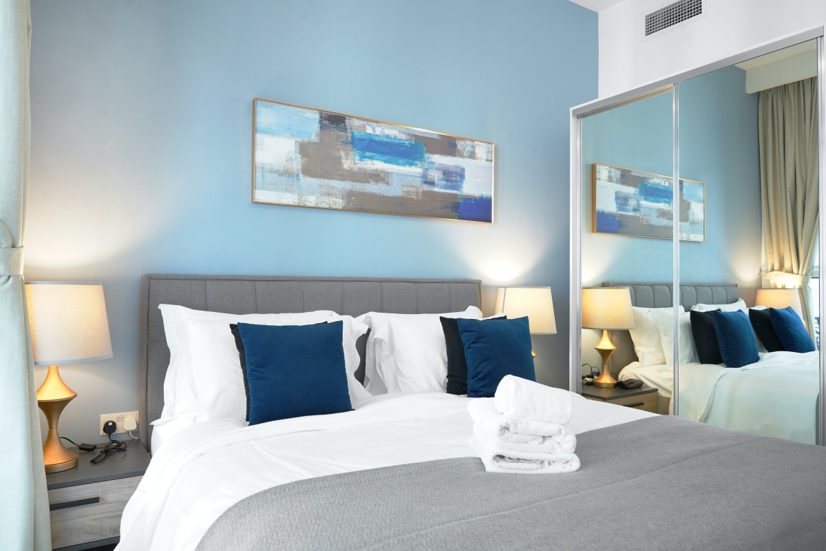 Blue bedroom