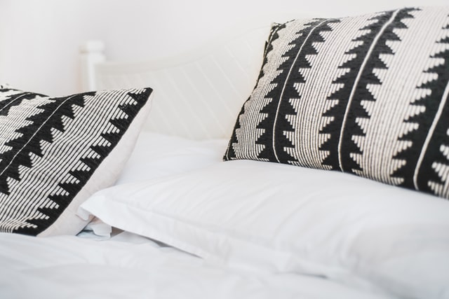 black and white bedroom main