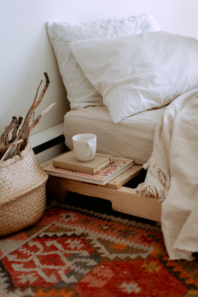 white Scandi bedroom