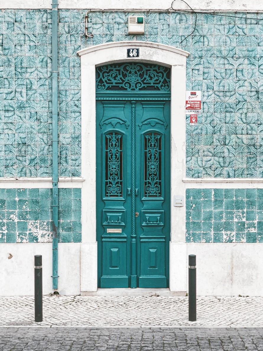 front-door-blue