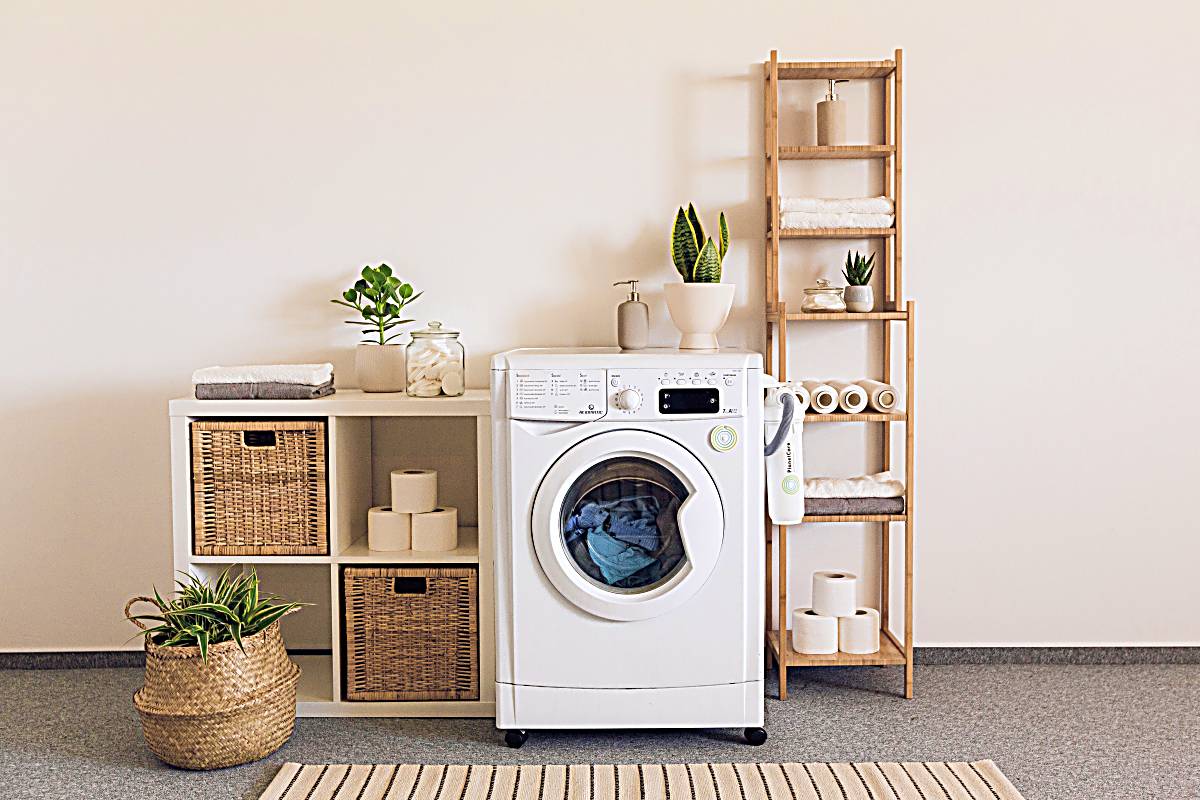 Why We Moved Our Washer & Dryer to a Bathroom + Our New Laundry Nook