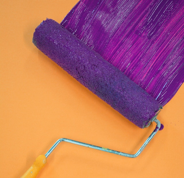 purple bedroom paint