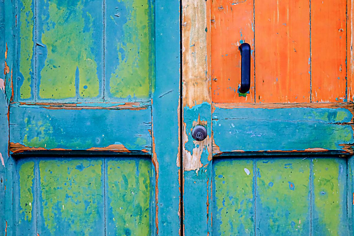 painted door