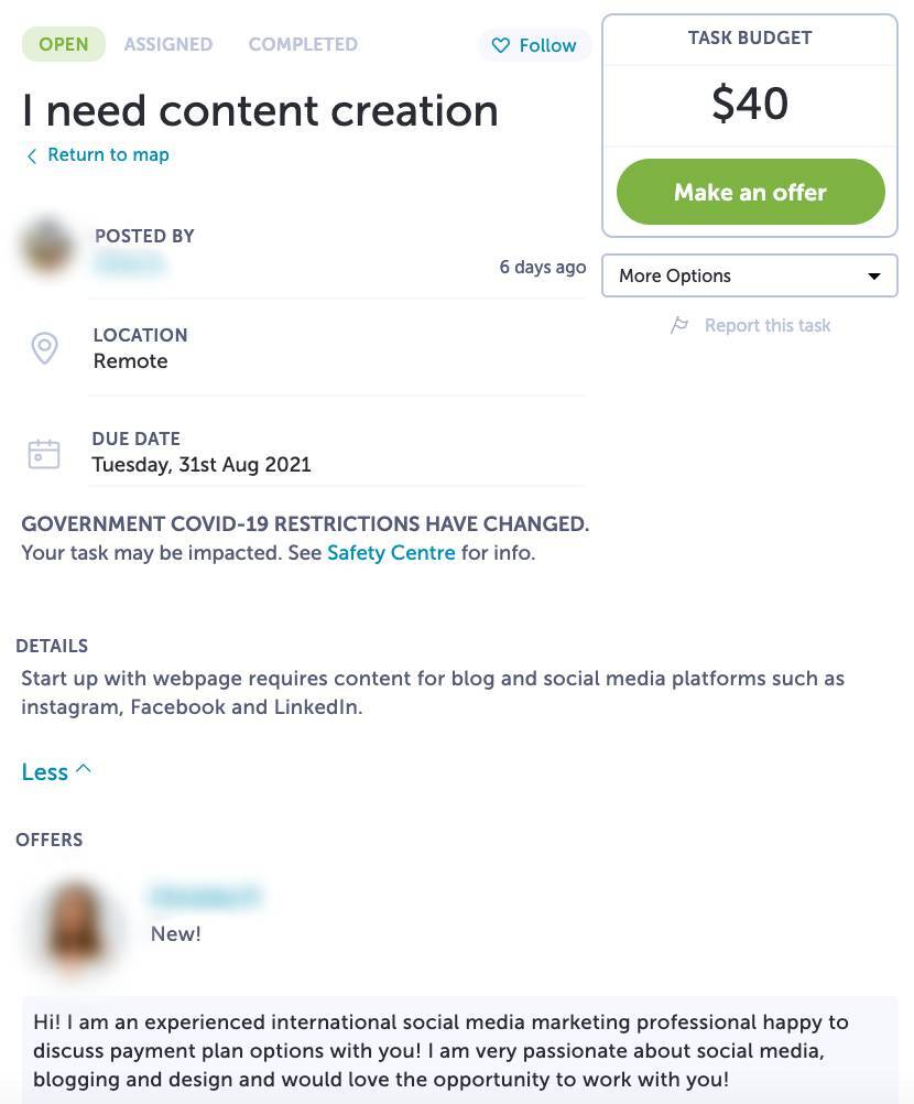 content creation service needed