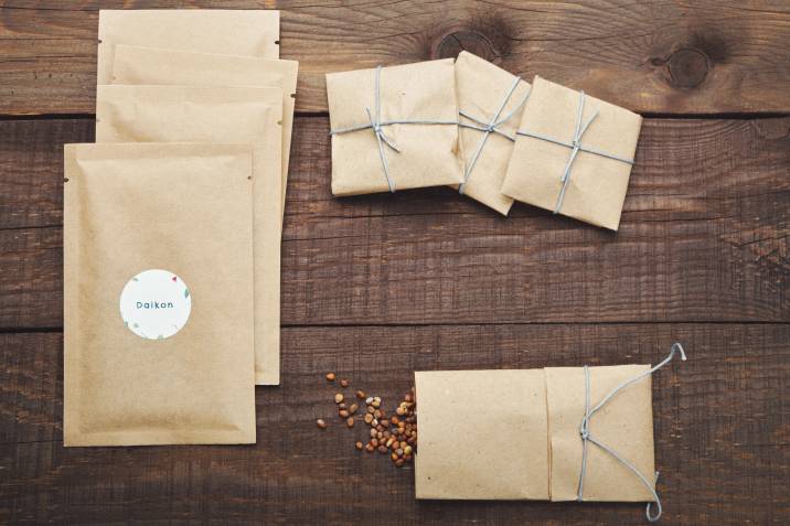 seeds for planting in paper bags 