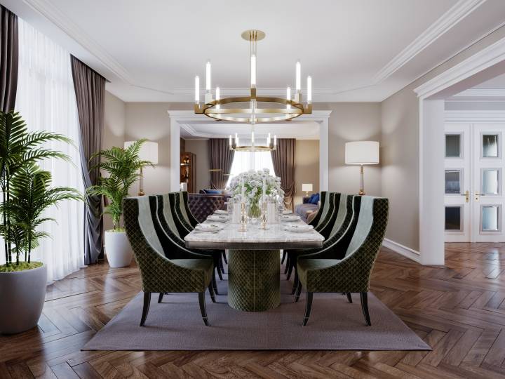 Large and spacious dining area