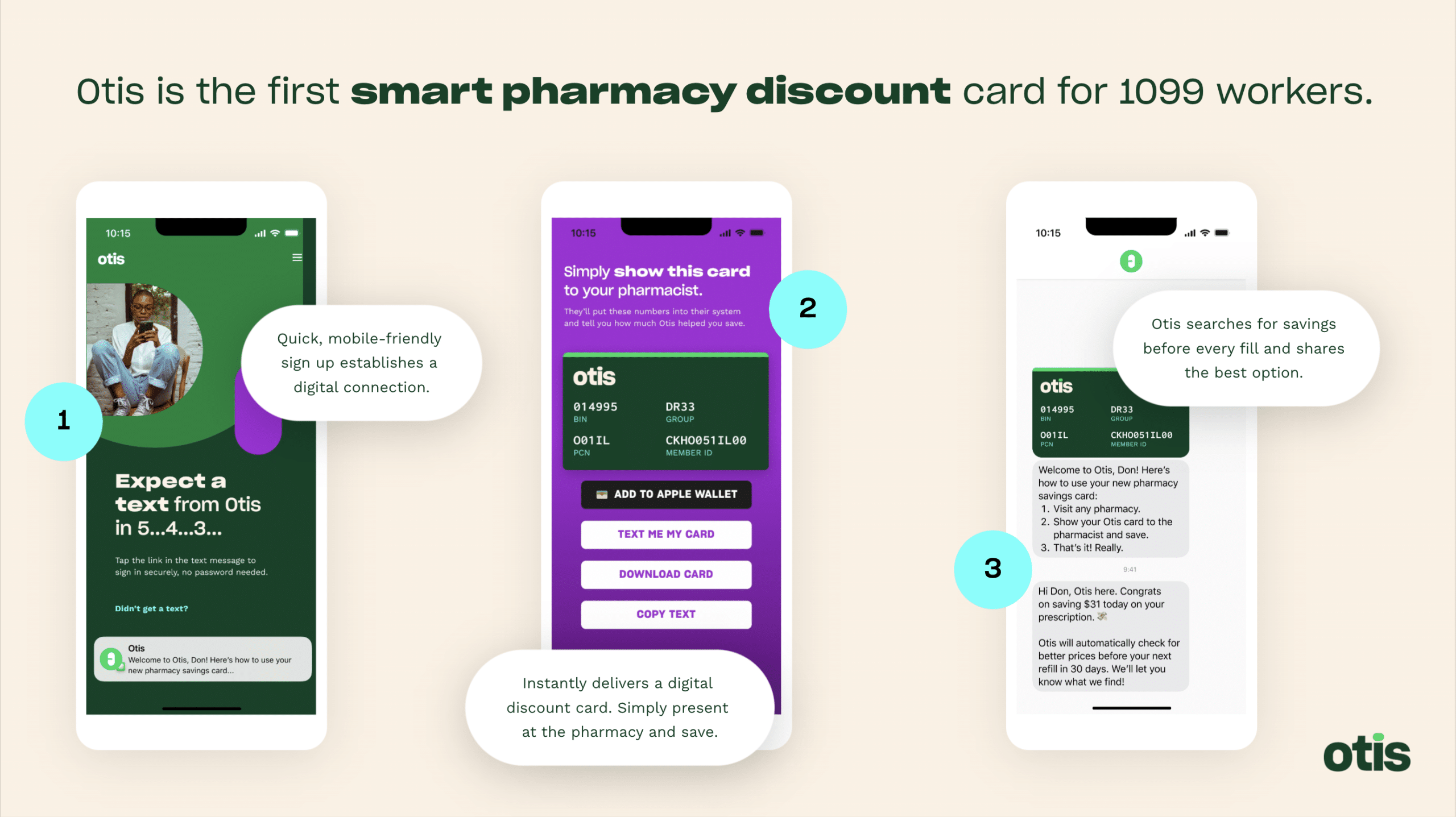How to use Otis discount card