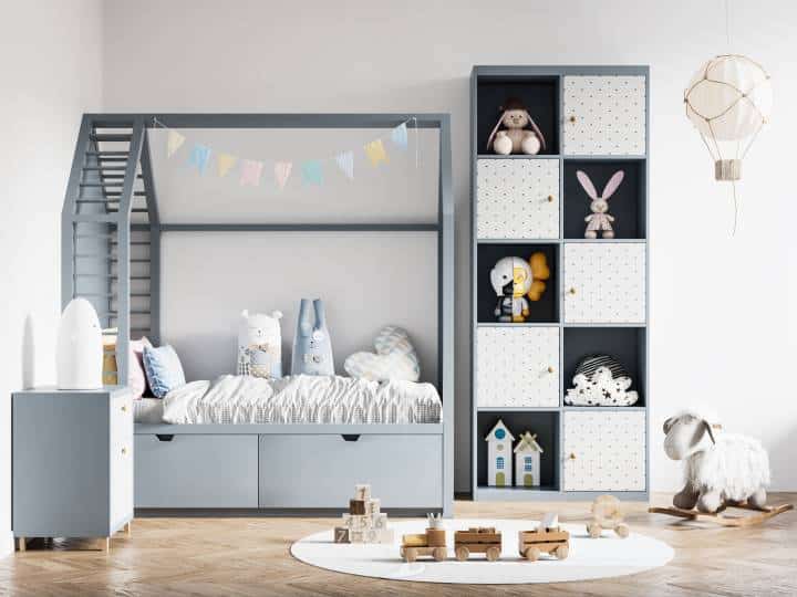 Comfy kids playroom design concept