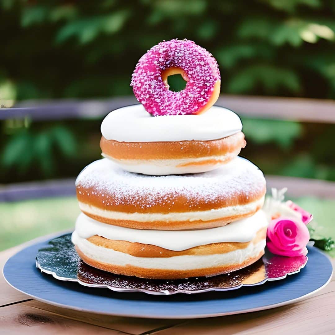 doughnut wedding cake