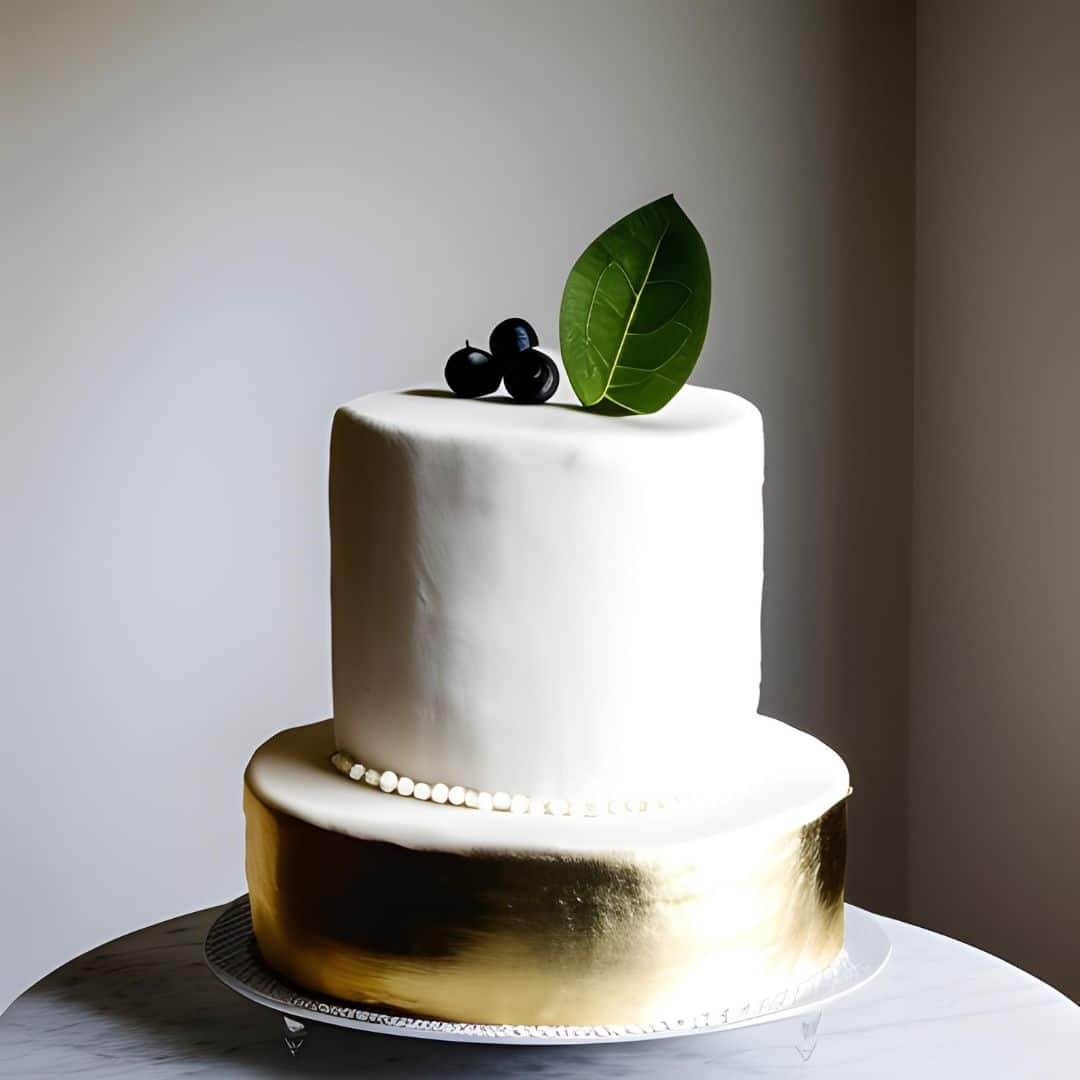 minimalist wedding cake